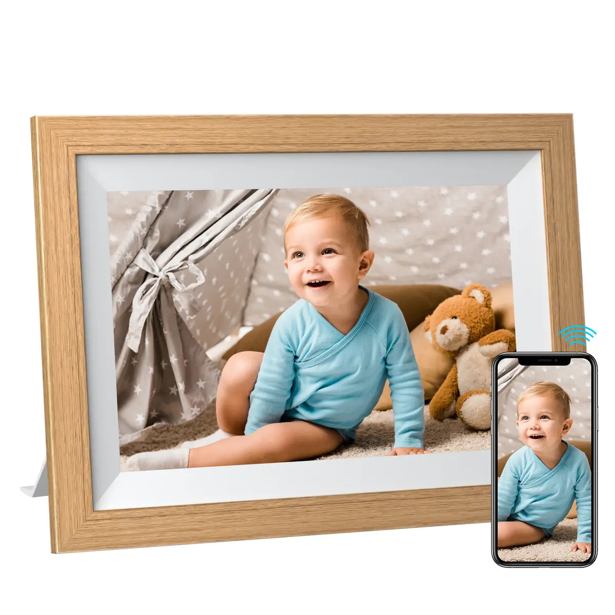 Kodak Rcf-1012W 10,1" Classic Wooden Digital Photo Frame (Burlywood) 2