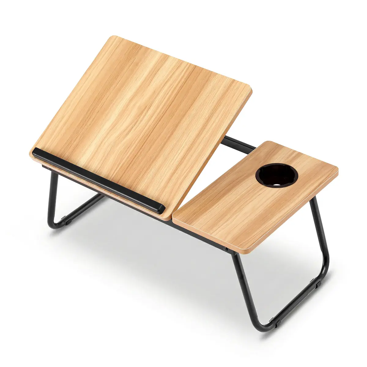 Artiss Laptop Desk Bed Table Foldable Portable Desktop Oak 1