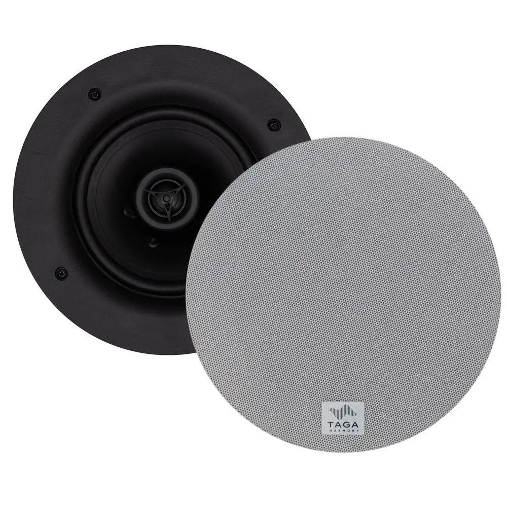 Taga Harmony 5.25" 2-Way In-Ceiling Speakers Pair (White) 1