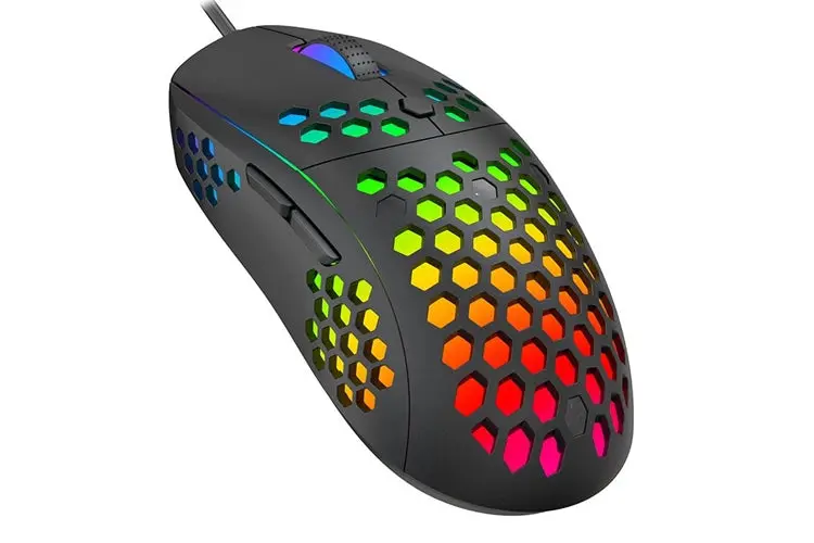 Havit Ms878 Rgb Backlit Honeycomb 10000 Dpi Gaming Mouse (Black) 1
