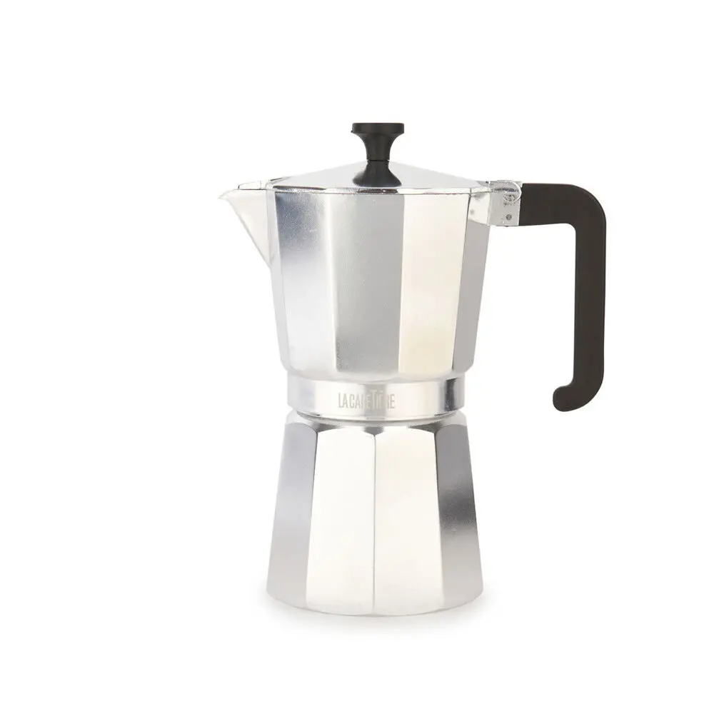 La Cafetiere Venice 9-Cup 470Ml Espresso Maker Aluminum Coffee Pot (Silver) 1