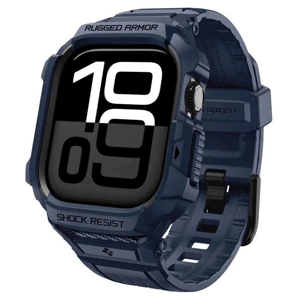 Spigen Apple Watch 46Mm Rugged Armor Pro 2 Wristband (Navy Blue) 1
