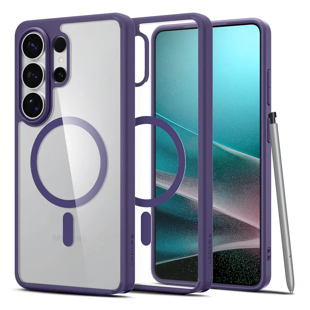 Spigen Galaxy S26 Ultra Ultra Hybrid (Magfit) Case (Deep Purple) 1