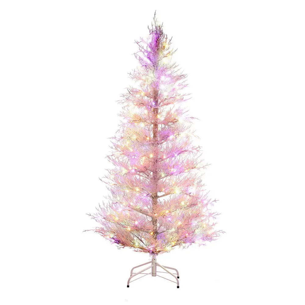 Jingle Jollys 1.8M Led Christmas Tree 8 Modes Adjustable Multi Color Light Snowy 1