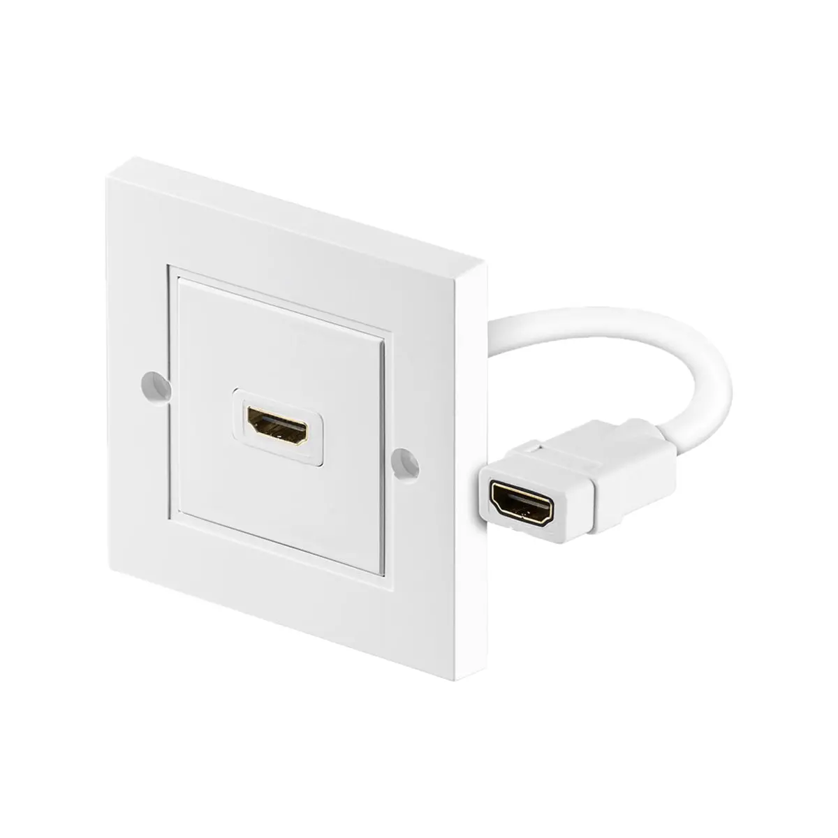 Goobay Hdmi™ Wall Socket Gold-Plated - White 1