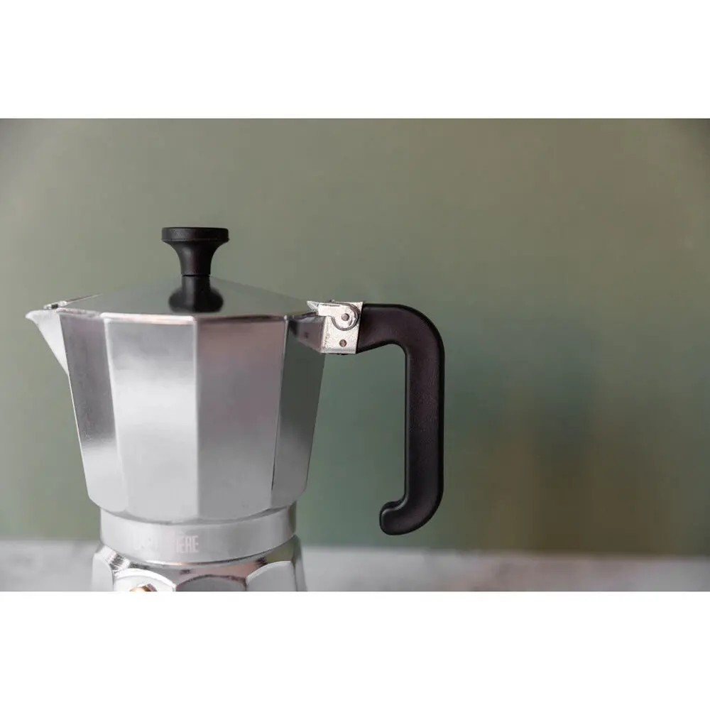 La Cafetiere Venice 3-Cup 150Ml Espresso Maker Aluminum Coffee Pot (Silver) 2