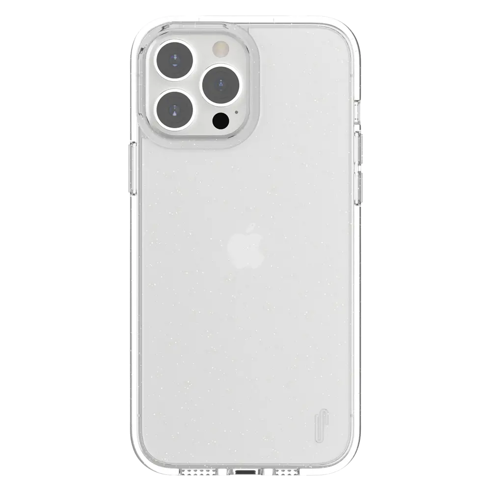 Ugly Rubber Iphone 13 Pro Max Vogue Glitter Infused Armor Case (Clear) 1