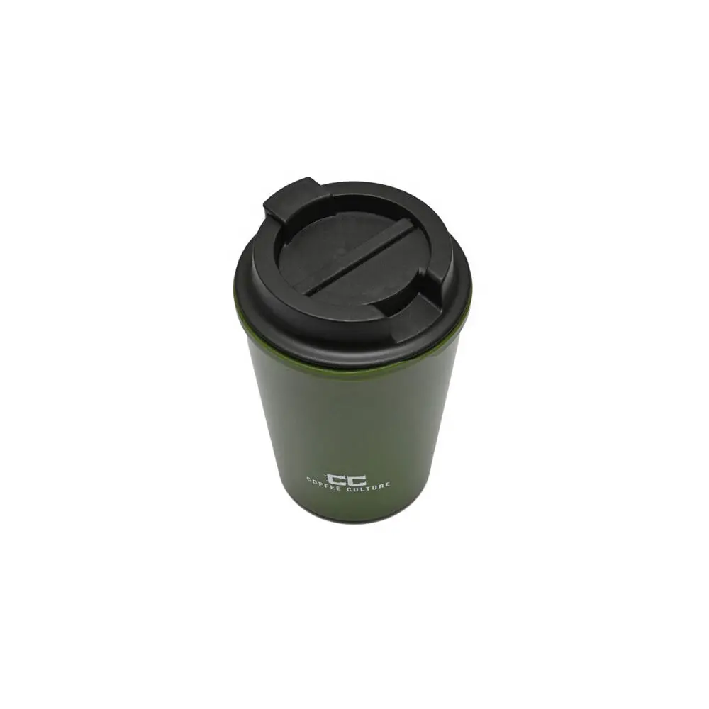 Coffee Culture Eco Double Wall 350Ml Reusable Travel Cup (Military Green) 2