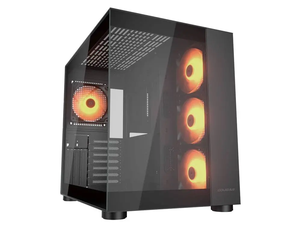 Cougar Fv150 Rgb Dual Chamber Atx Mid-Tower Case - Black 1