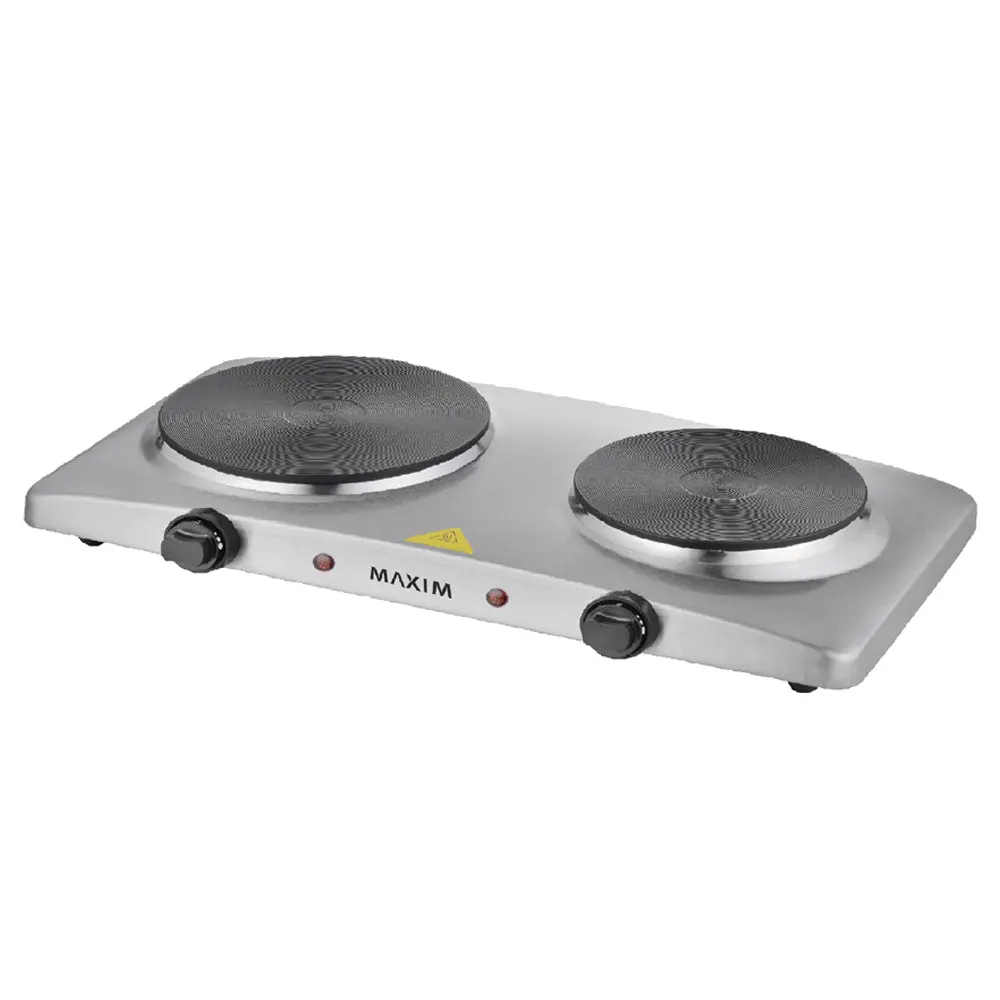 Maxim Kitchenpro 2400W Temperature Controlled Electric Portable Twin Hotplate 1