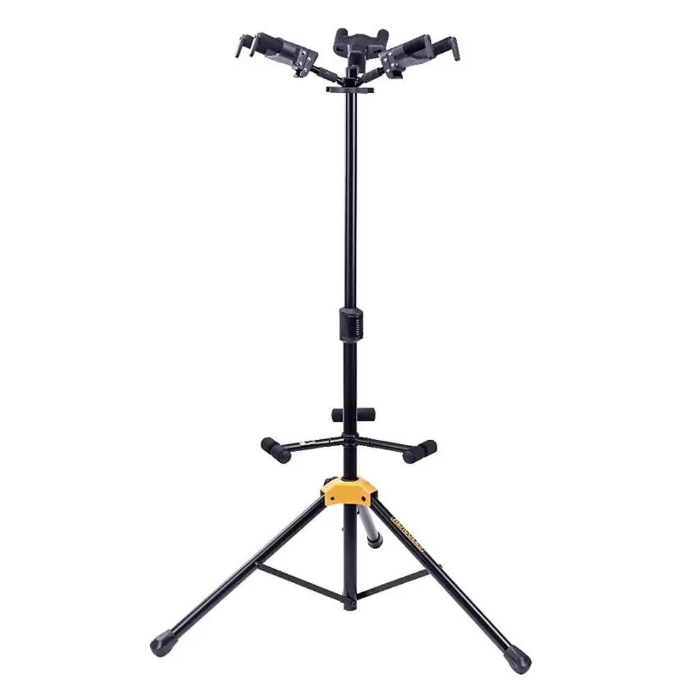 Hercules Triple Guitar Stand Upgraded Auto Grab W/ Rest (Mc6) 1
