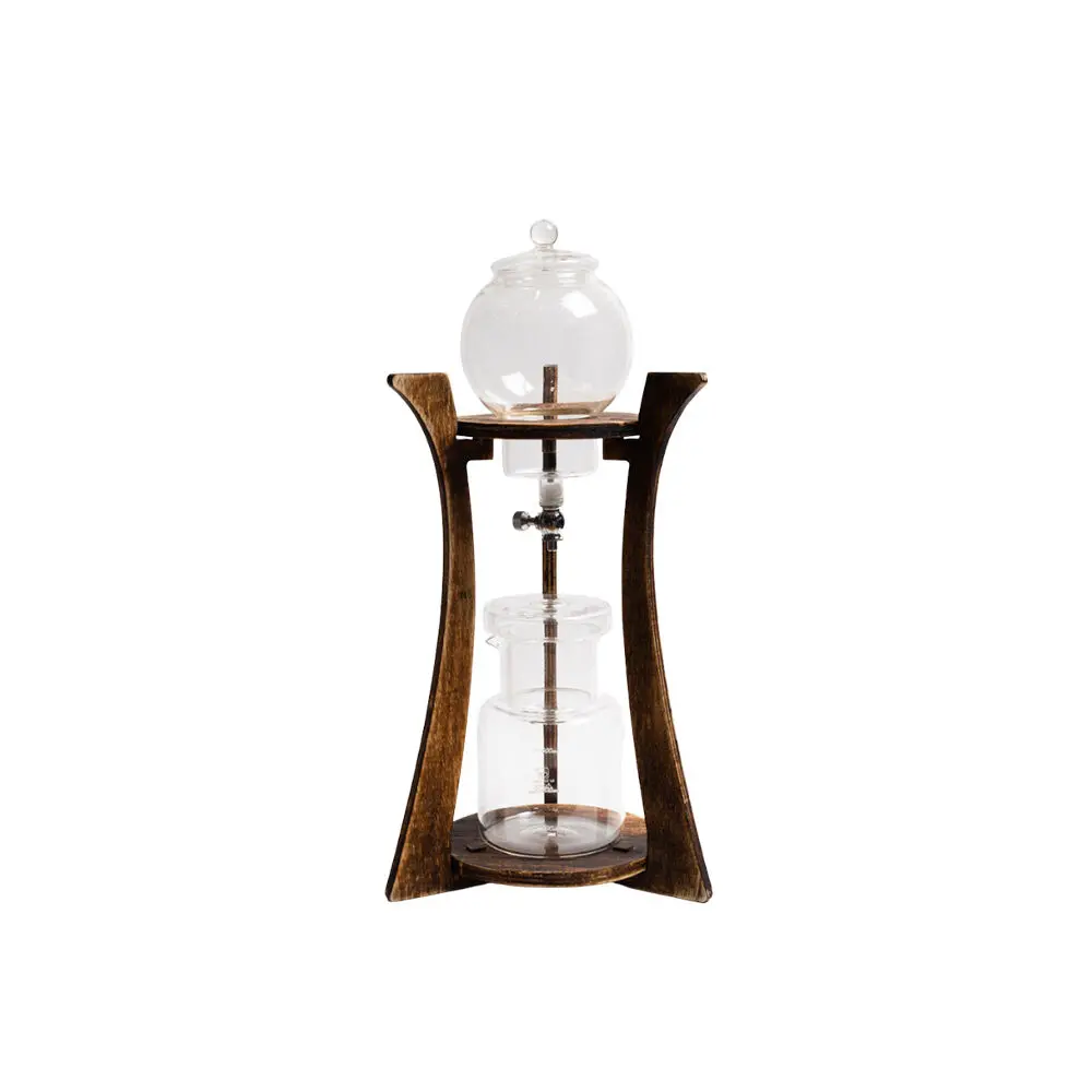 Coffee Culture 600Ml Cold Drip Glass Brewing Coffee Maker With Wood Stand 1