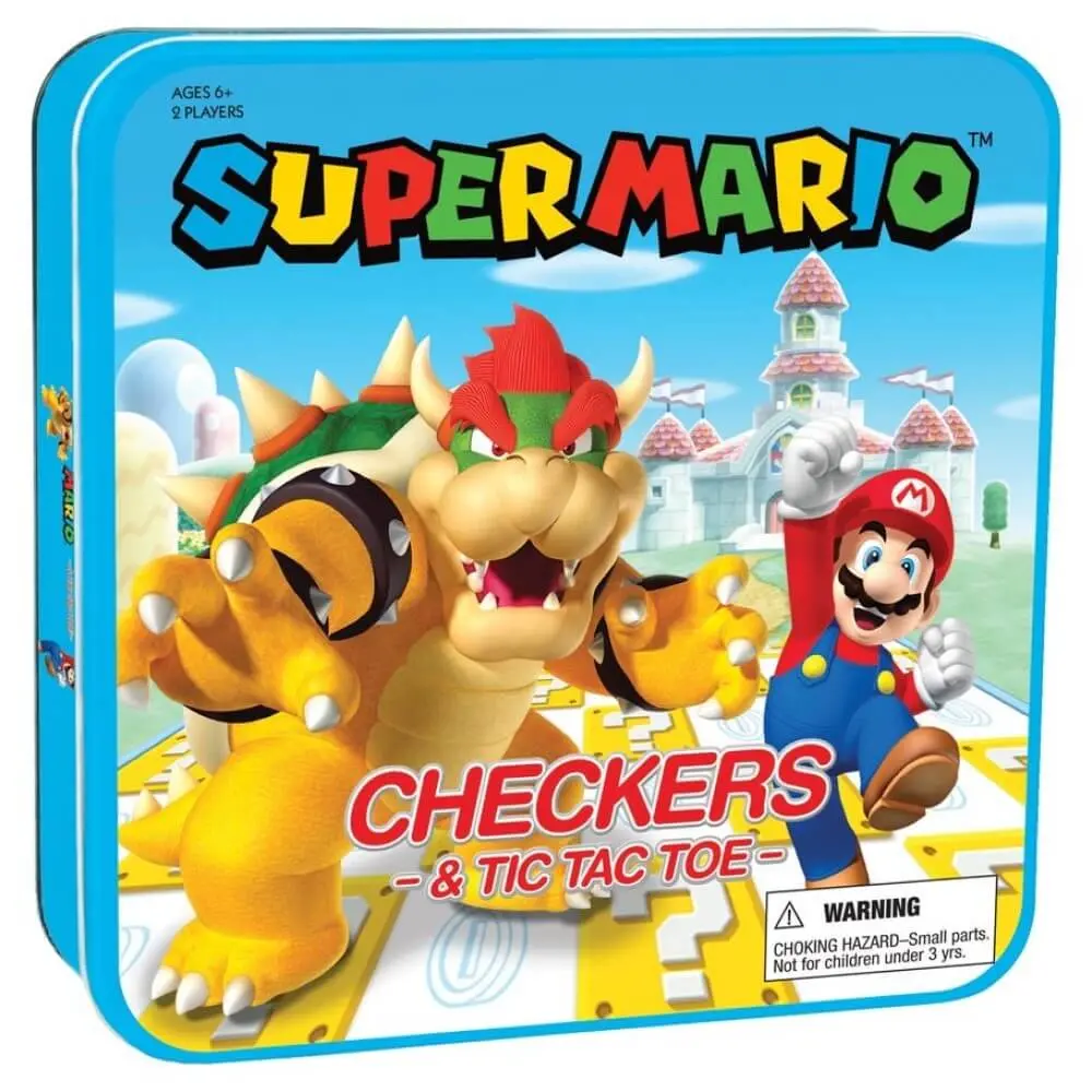 The Op Super Mario Checkers And Tic Tac Toe Bowser Board Game 1
