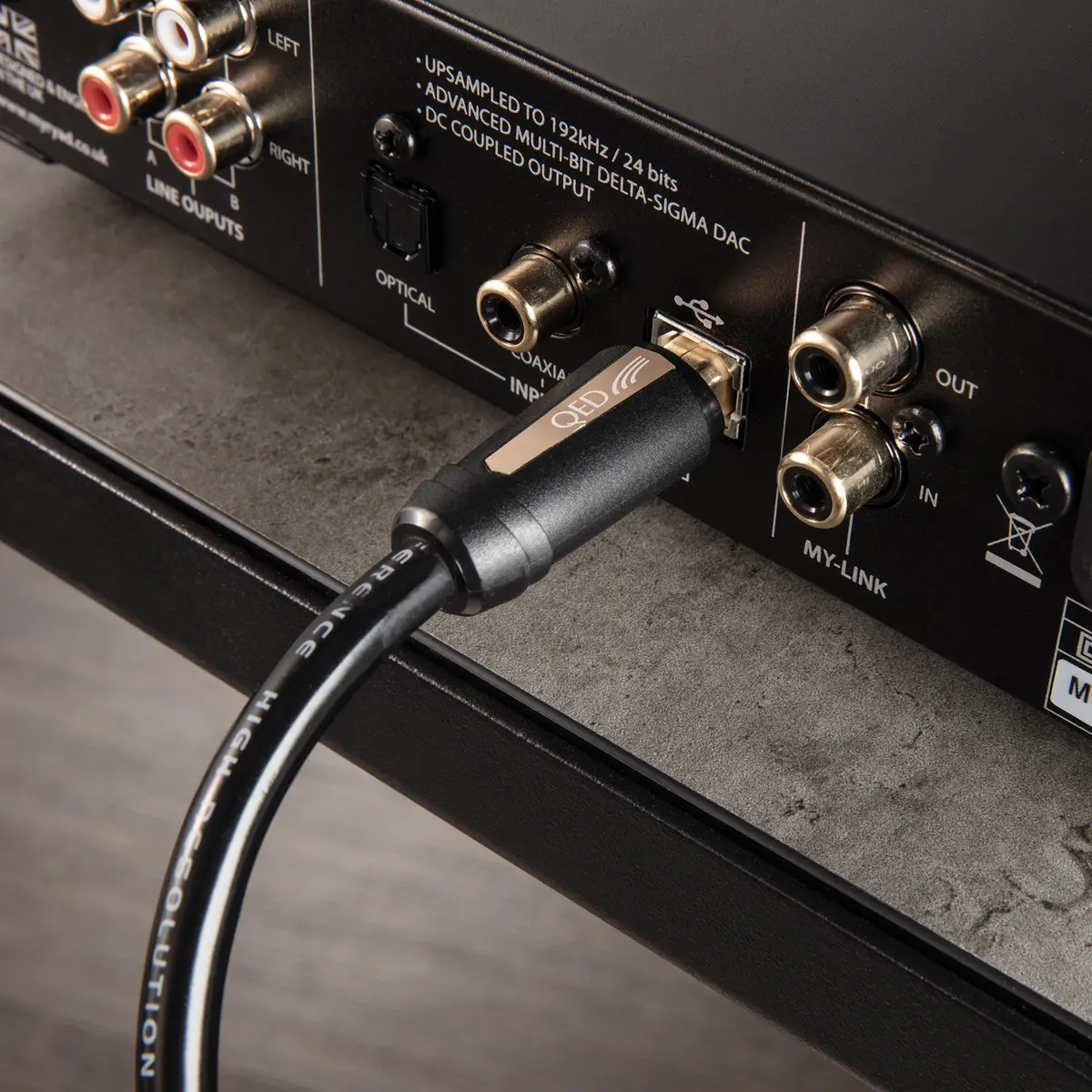 Qed Reference Hi-Res Usb A-B Cable 0.6M 2