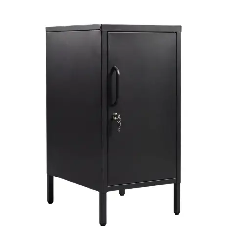 Desky Sidekick Metal Locker Cabinet - Black / Right Opening 1