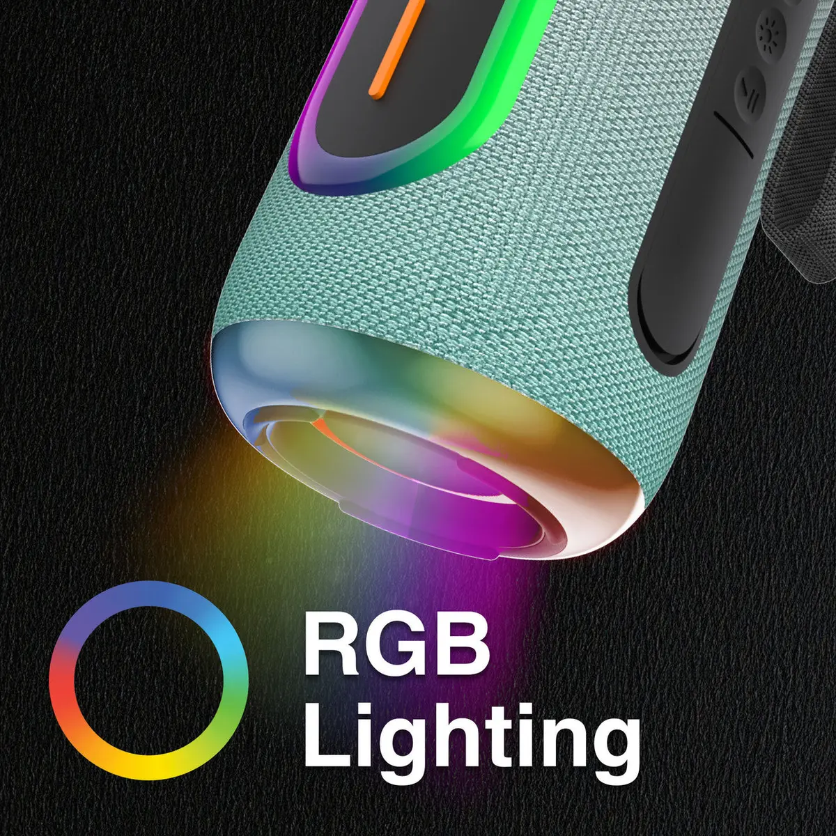 Laser Rgb Pill Fabric Speaker Aquatic Awe 2