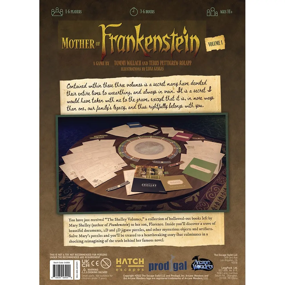 Arcane Wonders Mother Of Frankenstein Volume 1 Game 2