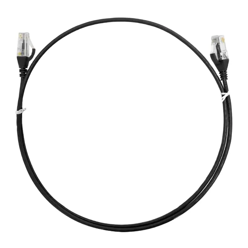 8Ware Cat6 Premium Rj45 Utp Ultra Thin Slim Network Cable 10M (Black) 1