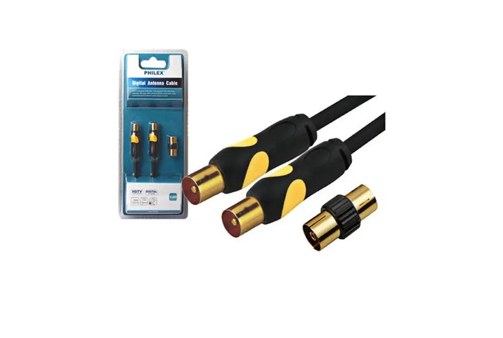 3M Digital Tv Antenna Rg59 Coax Cable With Female-To-Female Connector 1