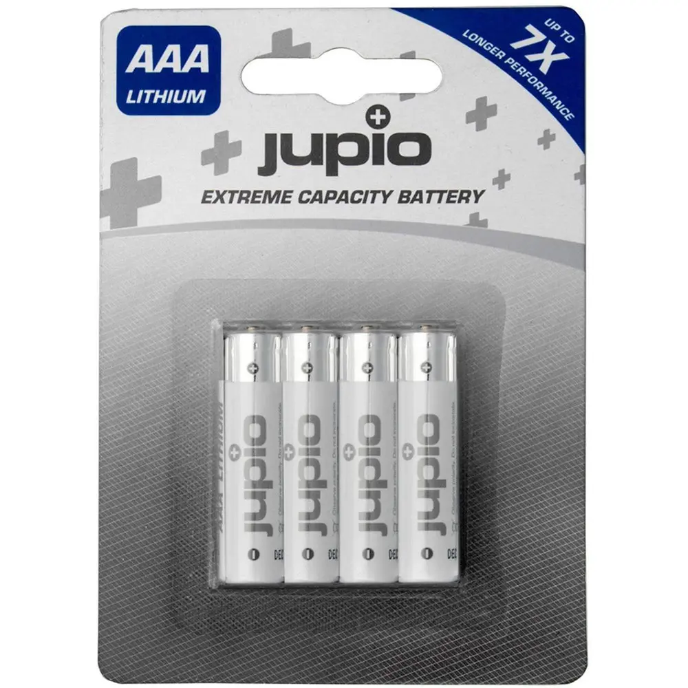 Jupio 4-Pack Non-Rechargeable Lithium Batteries Aaa Vpe-14 1