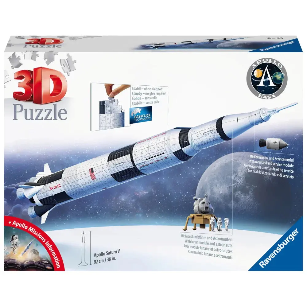 Ravensburger 432Pc Apollo Saturn V Rocket 3D Puzzle 1