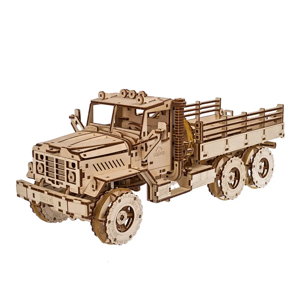 Ugears Cargo Truck Wooden Mechanical 3D Model Kit 1