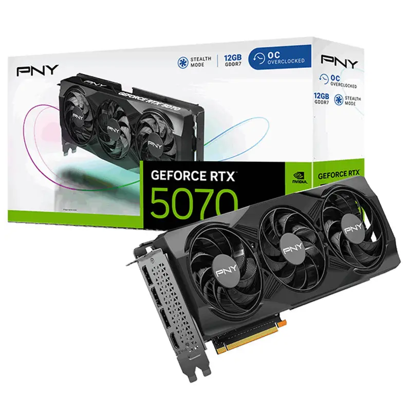 Pny Geforce Rtx 5070 Triple Fan Oc 12G Graphics Card (Vcg507012tfxpb1-O) 1