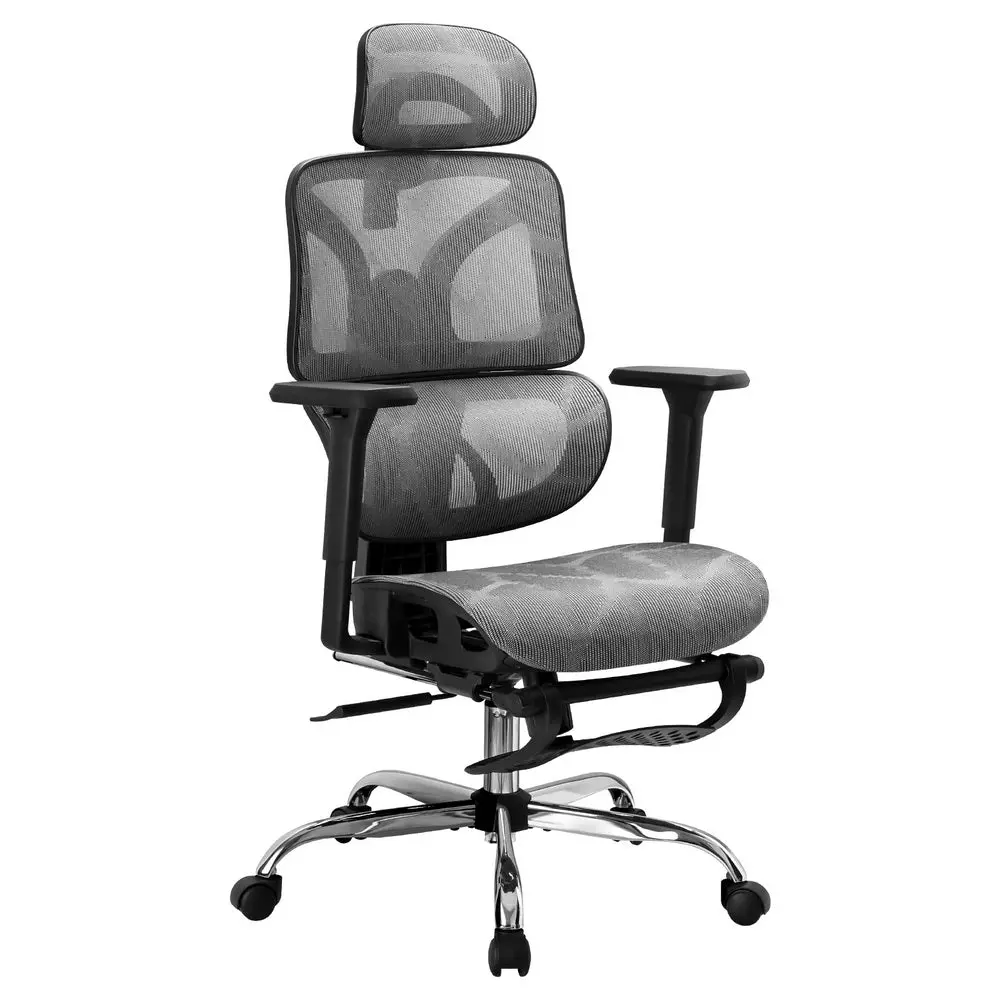 Artiss Ergonomic Office Chair Footrest (Grey) 1