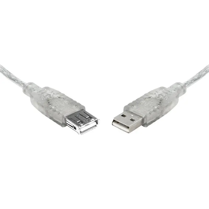 8Ware Usb 2.0 Type A To Type A Male Transparent Metal Sheath Extension Cable - 2M (Uc-2002Aae) 1