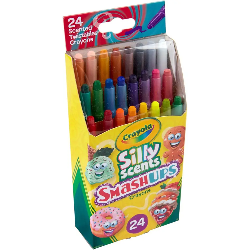 Crayola Silly Scents Smash Ups Mini Twistables Crayons Art Tools 24Pc 1