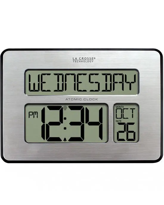 La Crosse 513-1419V4 Digital Wall Clock With Day Display 1
