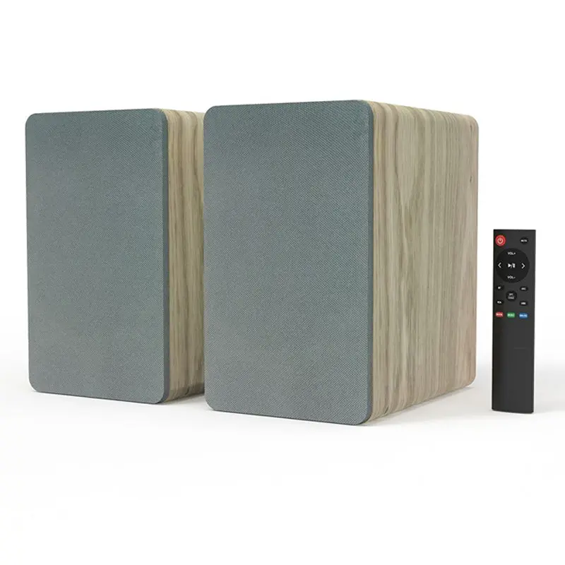 Silcron Slr05 Wireless Active Bookshelf Speakers Set With Hdmi Arc - Wood 1