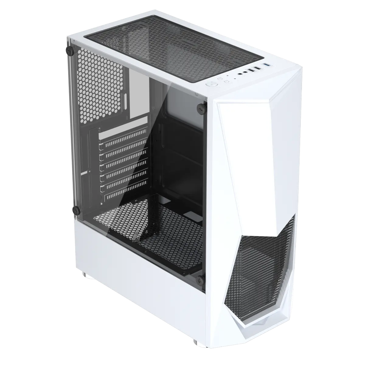 1St Player Dk-3 Atx/Micro Atx Tempered Glass Pc Computer Case (White) 1