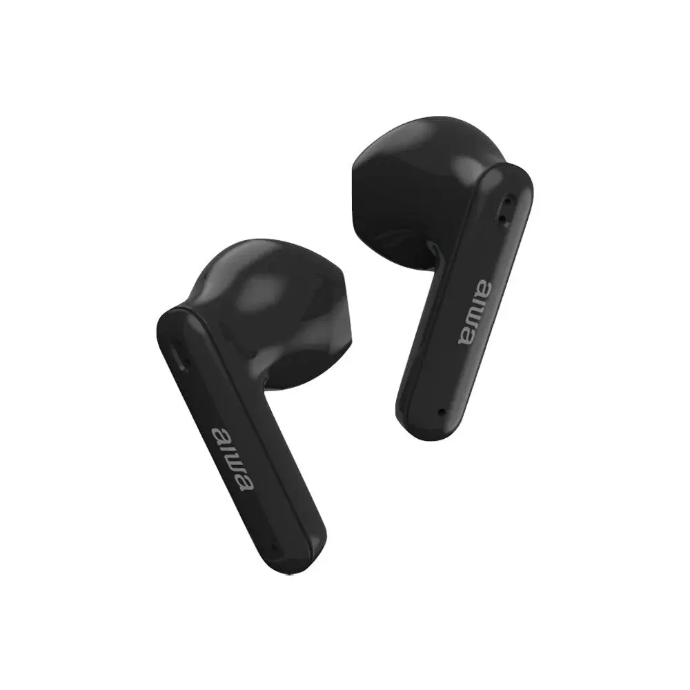 Aiwa In-Ear Budstem Bluetooth Earbuds (Black) 2