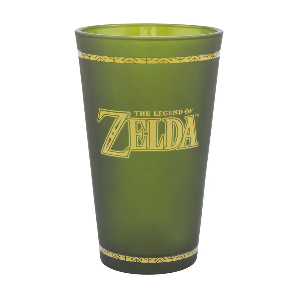 Paladone Zelda Hyrule Crest Glass 450Ml (Green) 1