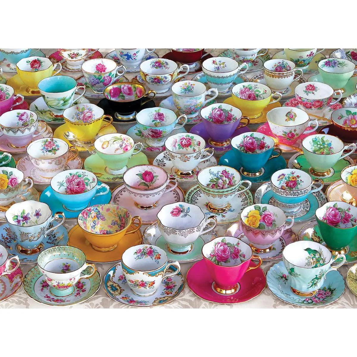 Eurographics 1000Pc Tea Cup Collection Puzzle 2