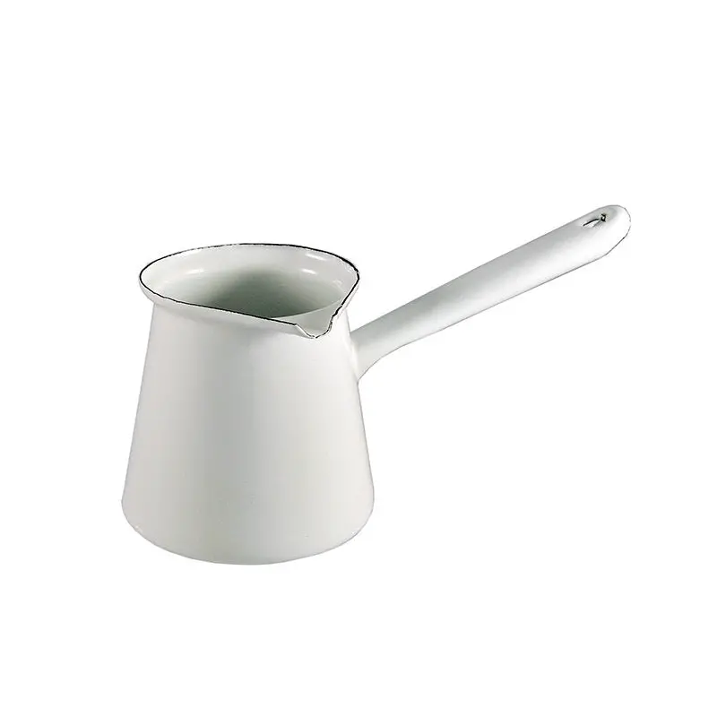 Urban Style 6Cm Enamel 500Ml Turkish Coffee Pot (White) 1