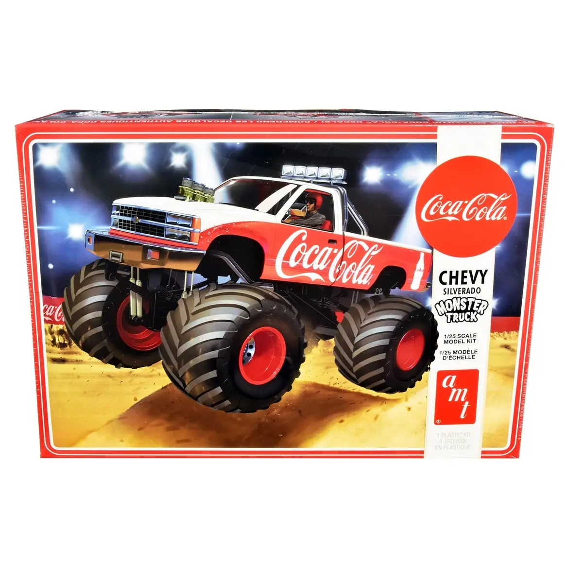 Amt 1/25 1988 Chevy Silverado Monster Truck Cocacola Plastic Model Kit 1