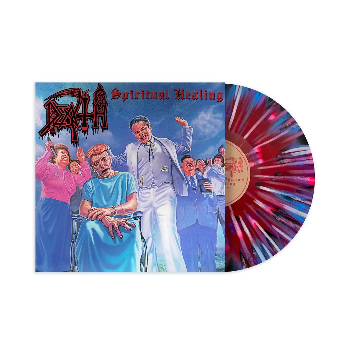 Leprosy (Red / Cyan / Black Merge With Splatter Vinyl) (Import) 1