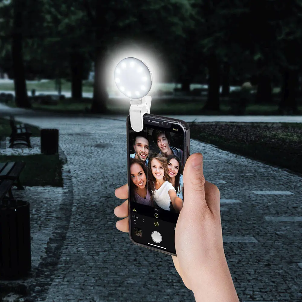 Celly Click Universal Phone Selfie Light With 3 Tones (White) 2