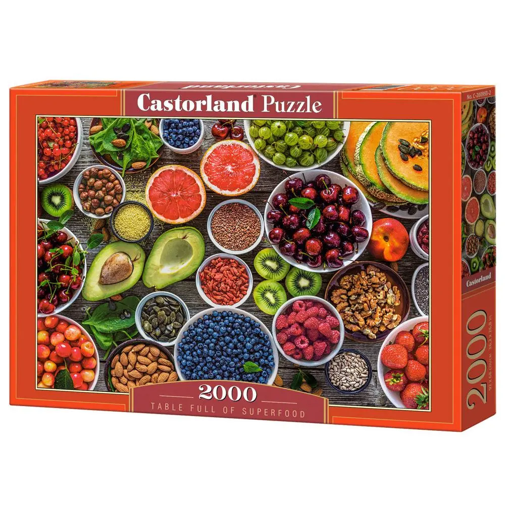Castorland 2000-Pieces Table Full Of Superfood Puzzle 1