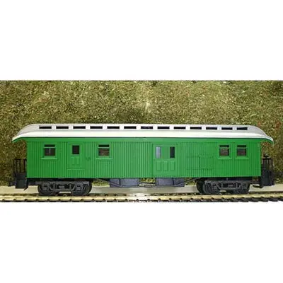Frateschi Ho Wooden Clerestory Baggage Car Green 2