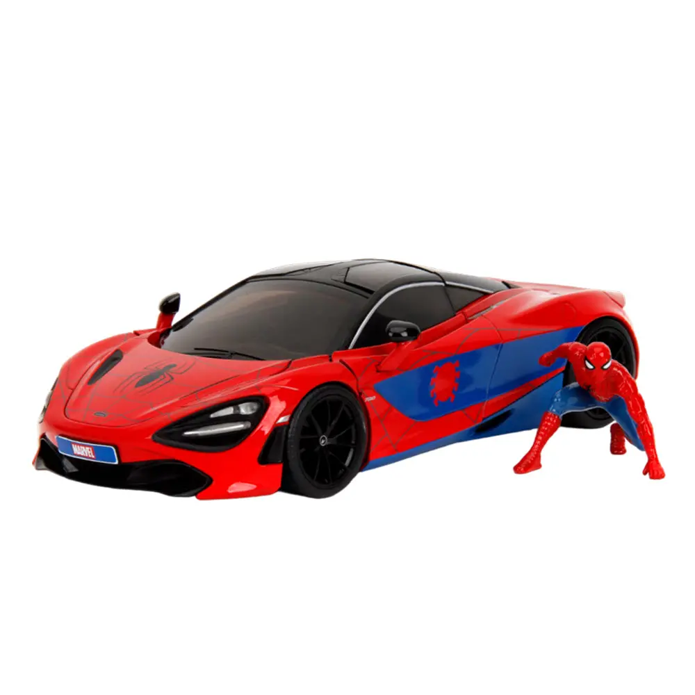 Jada 1:24 Scale Hollywood Rides Spider-Man With Mclaren 720S Diecast Vehicle 1