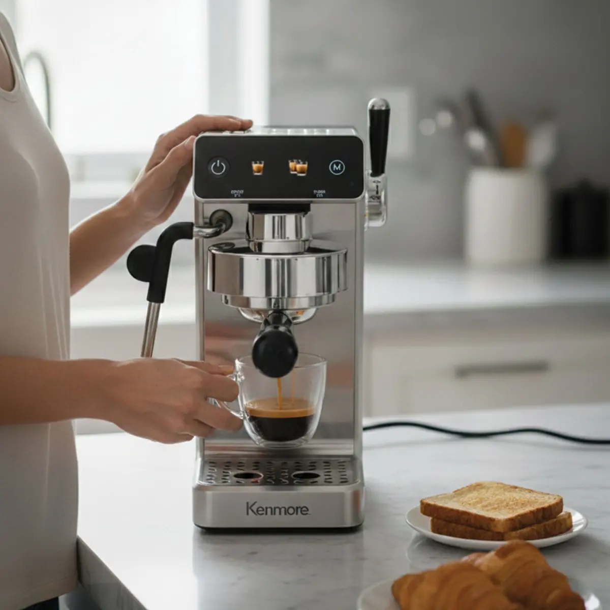 Kenmore Dualis Espresso Machine 1.2L Tank (Stainless) 2