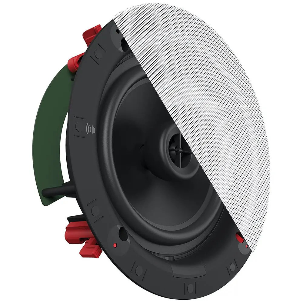Klipsch Ds-180Cdt 8" In-Ceiling 200W Speaker With Pivoting Woofer/Tweeter (White) 1