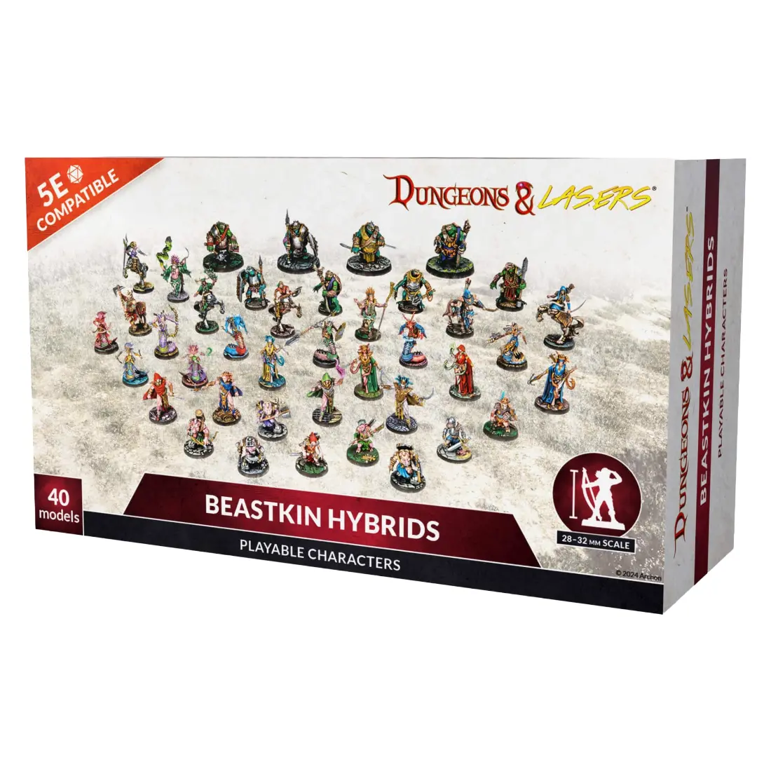 Dungeons & Lasers: Miniatures Beastkin Hybrids: Playable Characters 1