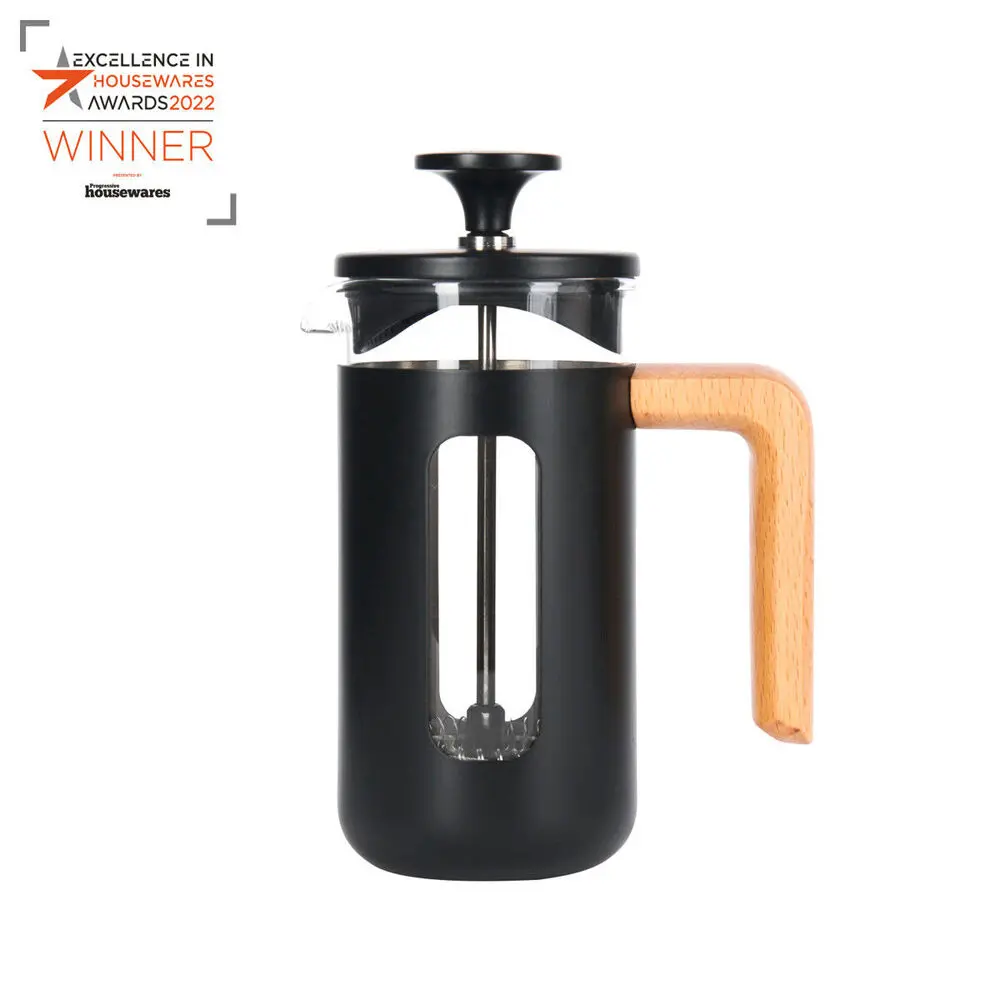 La Cafetiere Pisa 3-Cup 350Ml Stainless Steel/Glass French Press (Black) 1