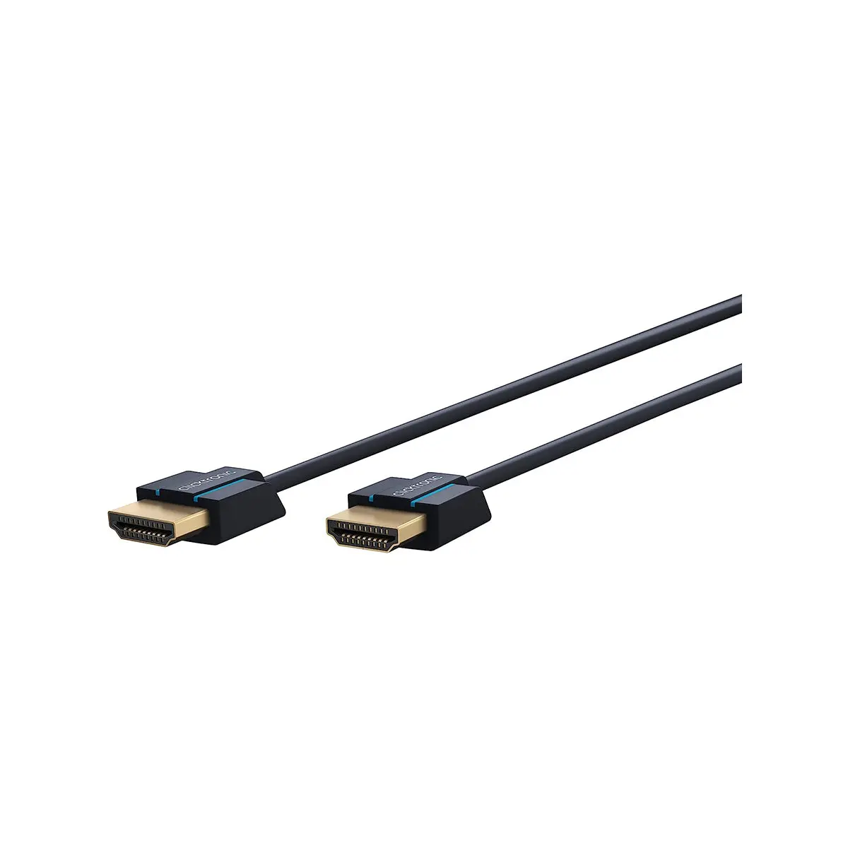 Clicktronic Hdmi 2.0 (Slim) Cable 2M (Black) 1