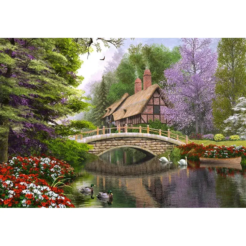 Castorland 1000-Pieces River Cottage Puzzle 2