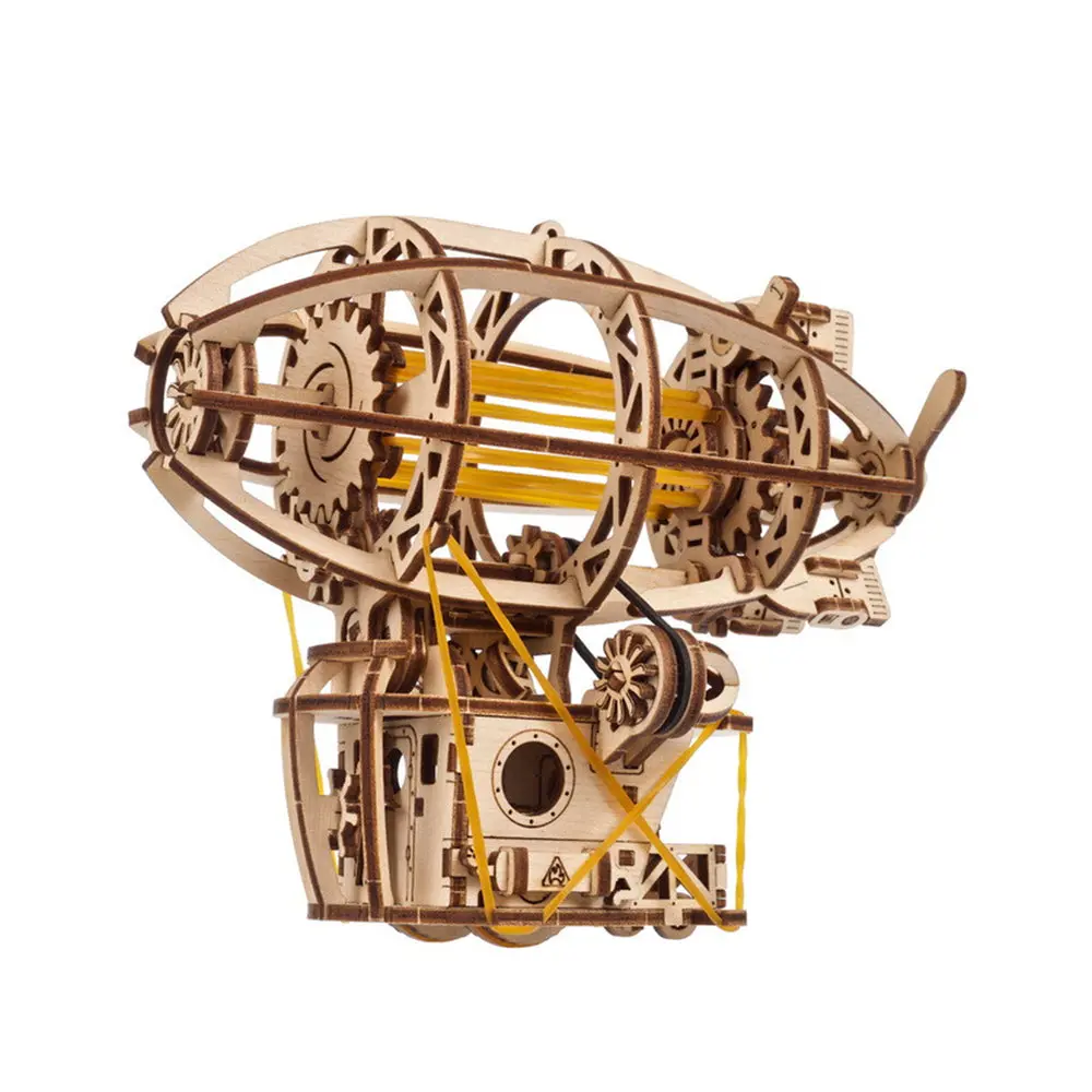 Ukraine Made Ugears Steampunk Airship Wooden Mechanical Puzzle Model Kit 1